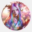 Search for pretty woman stickers Mystical