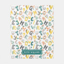 Search for alphabet blankets Dinosaur