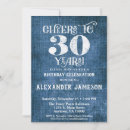Search for rustic 30th birthday invitations Cheers to 30 years