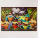 Search for coffee cup puzzles Colourful
