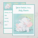 Search for mint baby shower invitations Cute animals
