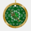 Search for trumpet christmas tree decorations Band