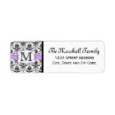 Search for monogram graduation return address labels Black