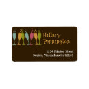 Search for cocktail return address labels Pink