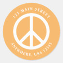 Search for orange peace sign stickers Retro
