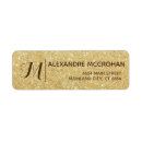 Search for gold bokeh return address labels Sparkles