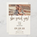 Search for he asked she said yes invitations Elegant