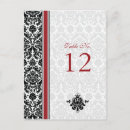 Search for red white damask postcards Black and white