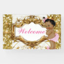 Search for princess baby shower banners Gold