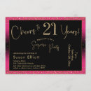 Search for cheers to 21 year invitations Party