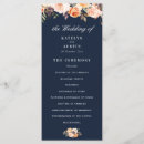 Search for autumn wedding programs Watercolor floral