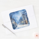 Search for village scene stickers Nostalgic