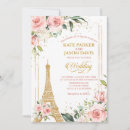 Search for paris destination wedding invitations Floral