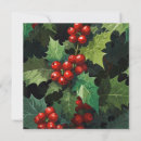 Search for holly leaves christmas cards Retro