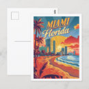 Search for miami postcards Illustration