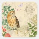 Search for vintage owl stickers Flowers