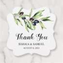 Search for olive branch wedding favour tags Botanical