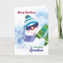 Search for snowman christmas cards grandson