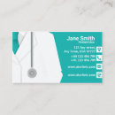 Search for doctors business cards Stethoscope