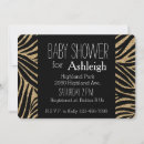 Search for glitz and glam baby shower invitations Gold