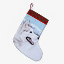 Search for siberian husky christmas stockings Dog