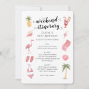 Search for beach weekend invitations Itinerary