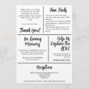 Search for fun wedding programs Minimalist