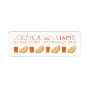 Search for fruit slices return address labels Citrus