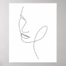 Search for abstract face drawing art Black and white