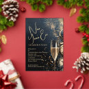 Search for clock new years eve party invitations Fireworks