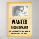 Search for wanted criminal posters Reward