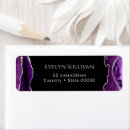 Search for purple silver return address labels Black