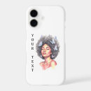 Search for woman portrait iphone cases Hair
