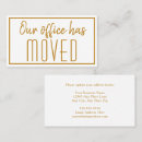 Search for moving announcement business cards Simple