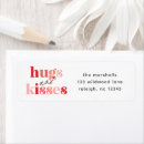 Search for hugs and kisses return address labels Typography