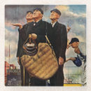 Search for vintage baseball coasters Norman rockwell