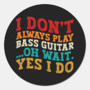 Search for guitar stickers Bass guitar player