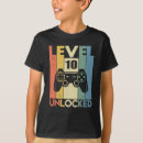 Search for level 10 unlocked tshirts 10 years old