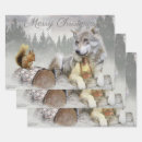 Search for wolf christmas wrapping paper Snow