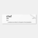 Search for chefs bumper stickers Food