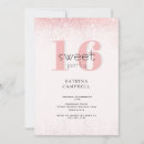 Search for glam sweet 16 invitations Sixteen