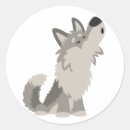 Search for cartoon wolf stickers Kawaii