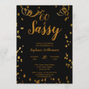 Search for sassy 60th birthday invitations Gold