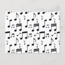 Search for music notes postcards Abstract