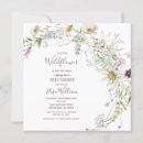 Search for enchanted garden baby shower invitations Wildflower