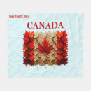 Search for maple leaf blankets Canada