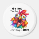 Search for funny chicken quotes magnets Rooster