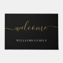 Search for family name doormats Calligraphy