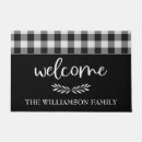 Search for buffalo plaid doormats Black and white