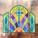 Search for stained glass window decals Religious